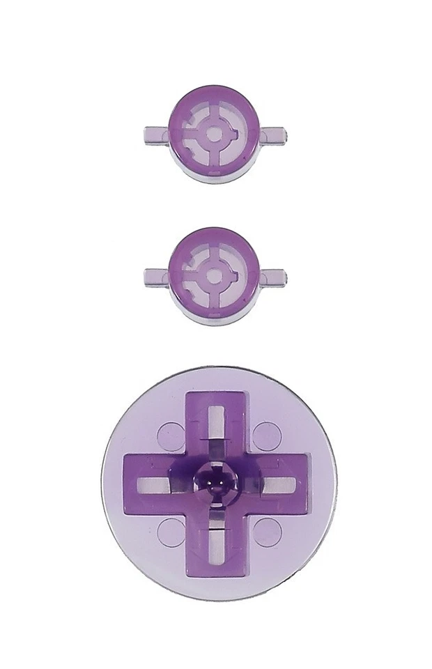 HOSKINSON INDUSTRIES Nintendo NES-004 Controller Buttons Replacement [Clear Purple]