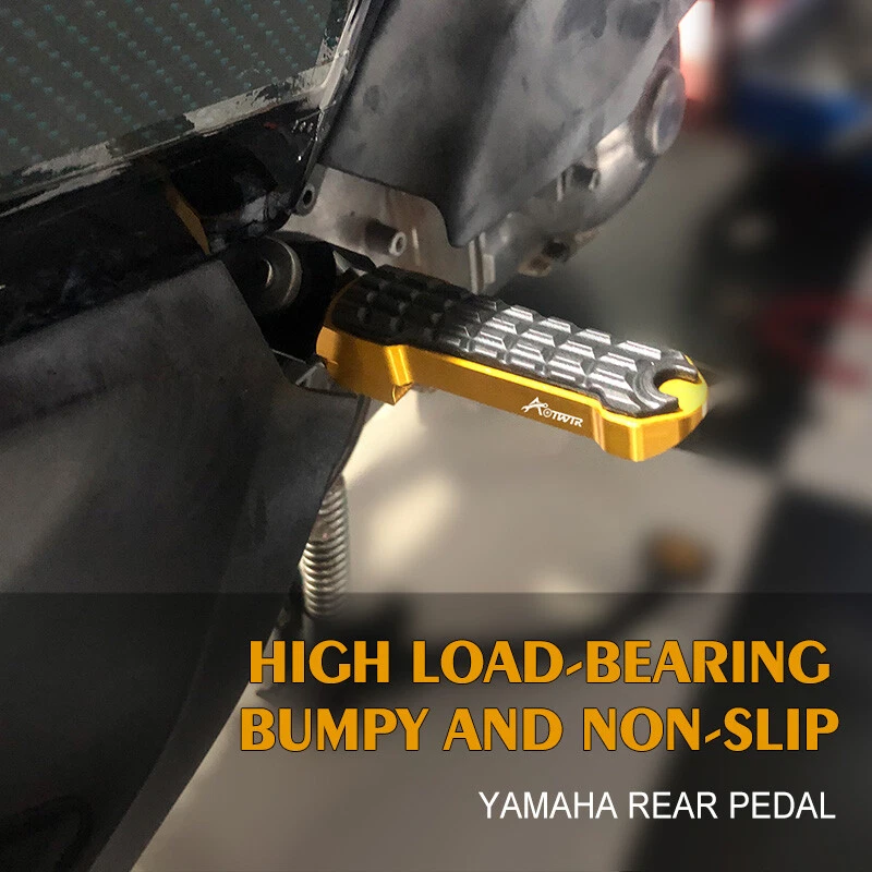 CNC Motorcycle Rear Foot Pegs Footrest Passenger Pedals For Yamaha All Model - Image 2 of 4