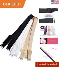 Comfortable 18mm Floral Adjustable Bra Straps with Metal Hooks   Multi-Color Set