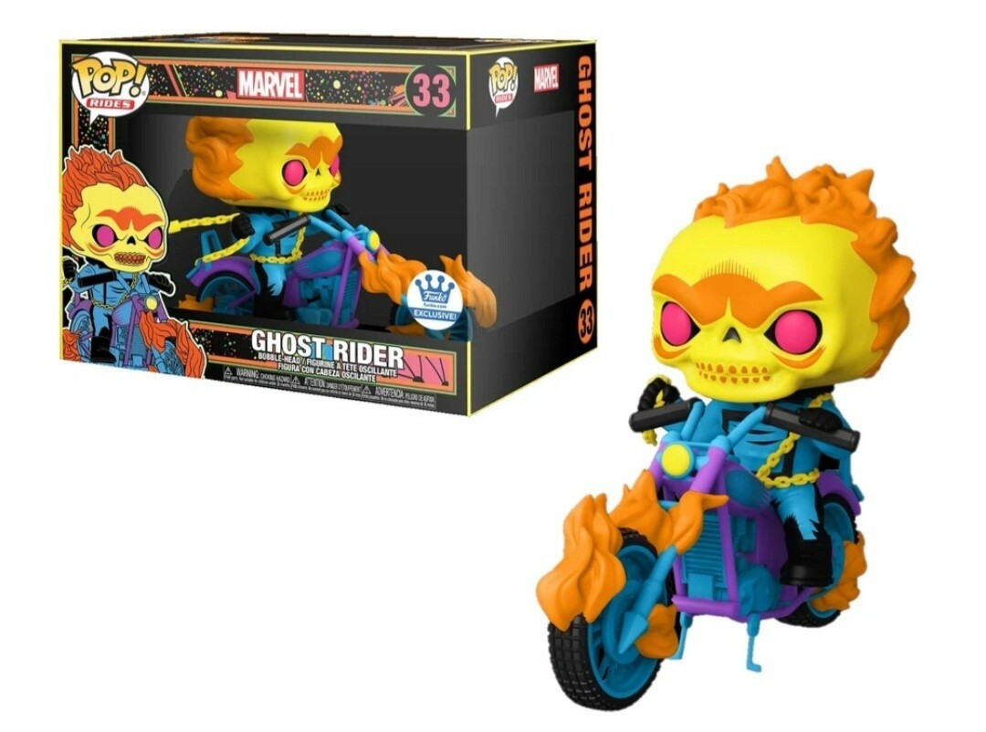 Ghost Rider Blacklight Ghost Rider Funko Shop Exclusive Vinyl