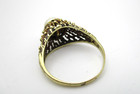 14K Yellow Gold Pearl Solitaire Brutalist Ring Size 8.5 [R322] — photo 8