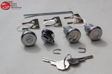 61-64 Chevy Ignition Door Trunk Lock Cylinders W Long Cyl Oem Octagon Head Keys