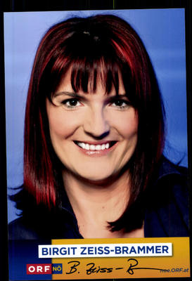 Birgit Zeiss Brammer ORF Foto Original Signiert ## BC 52832