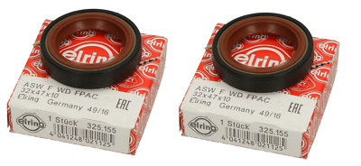 2x Wellendichtring 32x47x10 Elring 325.155 für VW Nockenwelle Kurbelwelle