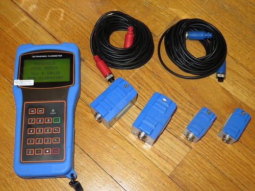CAM-3000H Digitales Hand-Ultraschall-Durchflussmessgerät mit Wandlern & Zubehör - Bild 2 von 6