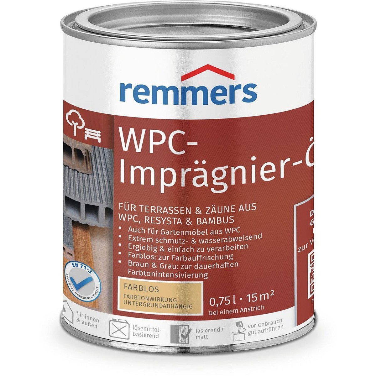 Remmers Imprgnier l WPC Bambus Resysta Pflege Schutzl auen farblos  750ml | eBay.de