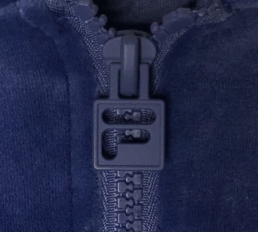 FILA VELOUR donna mirtillo 1 4 zip pullover con cappuccio giacca pista tg L