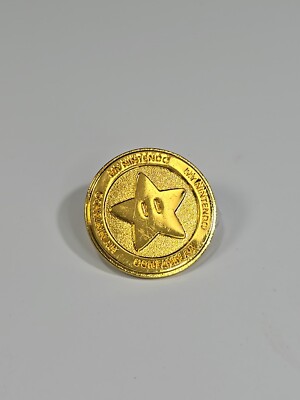 My Nintendo Gold Point Coin Lapel Pin Gold Color with Star