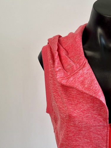 2XU Fluro Orange Sleeveless Full Zip Vest With Hood Size XS - Picture 3 of 8