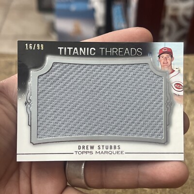 2011 DREW STUBBS Topps Marquee Titanic Threads 16/99 Jumbo Relic Cincinnati Reds
