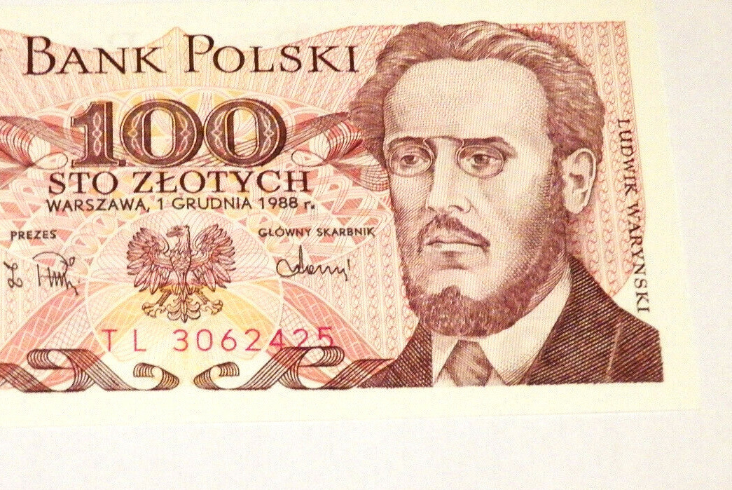 ポーランド 旧100ズウォティ1988 24枚 POLAND POLSKI 100 STO ZLOTYCH 1988 Communist Era Currency