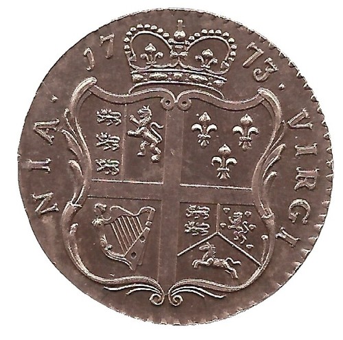 Half penny. 1773 Virginia Colonial Williamsburg Foundation 1983