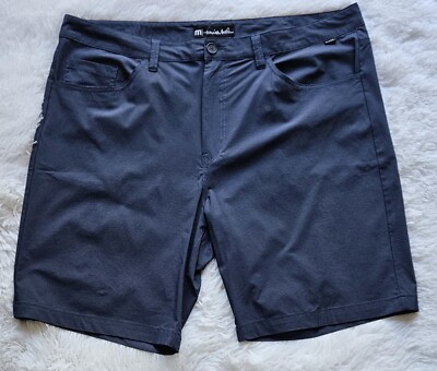Travis Mathew Blue Performance Chino Golf Shorts Men s 38 (Measures 40) Stretch