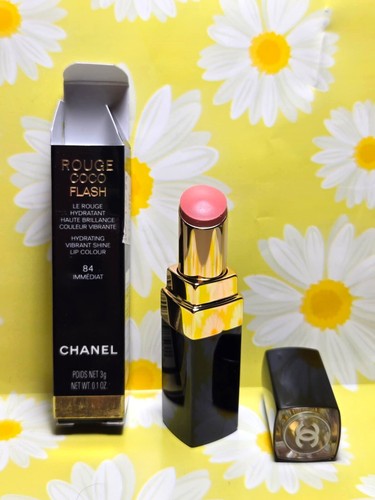 CHANEL ROUGE COCO FLASH HYDRATING VIBRANT SHINE LIP COLOUR 84 IMMEDIAT - Picture 5 of 8