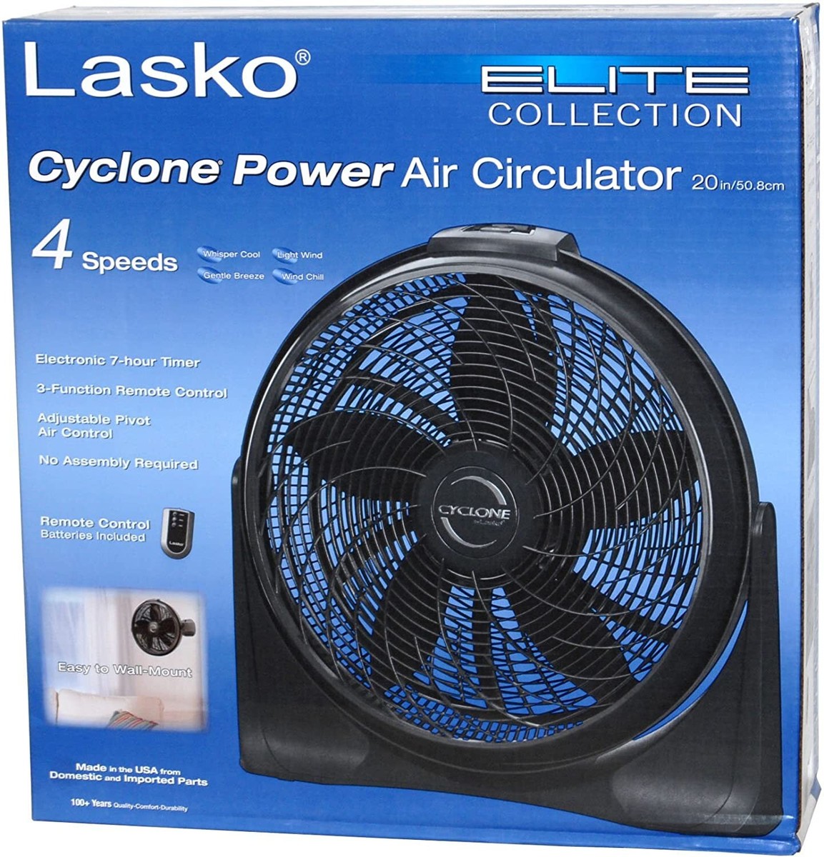 Lasko Elite Collection Cyclone Power Air Circulator 20u0026#034; Floor Fan |  eBay