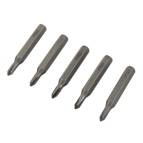 Cross Screwdriver Bits PH0000 PH000 PH00 PH0 PH1 PH2 4mm Hex Shank (5 Pack) - Picture 10 of 39