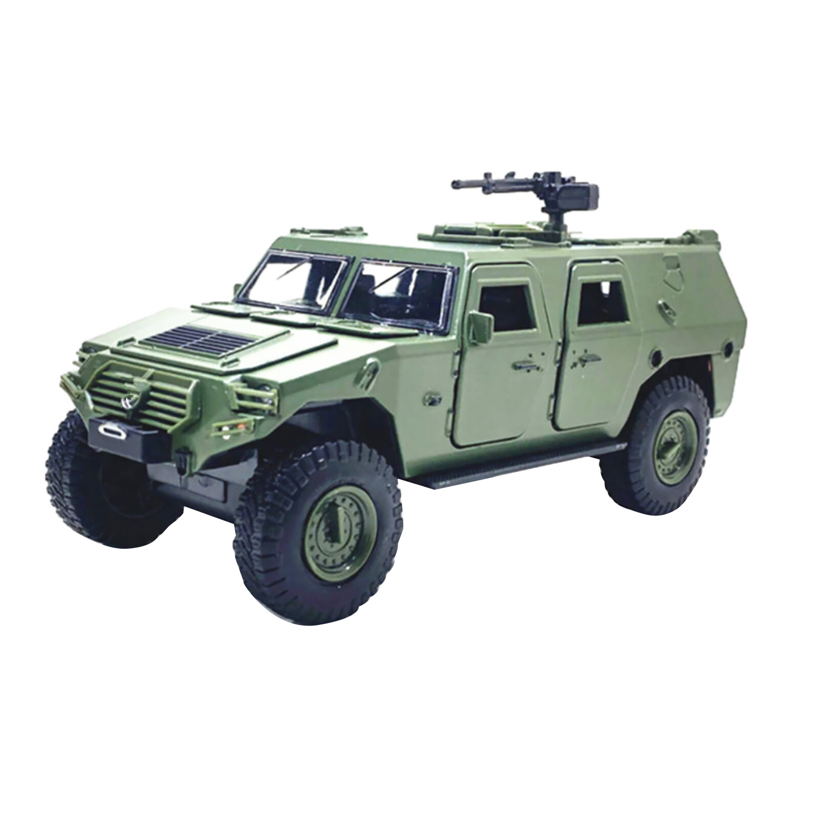 1/32 Pull Back Military Refit Armored Car Diecasts Toy Off-Road Vehicle Kid Gift