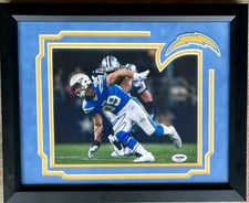 Joey Bosa Signed 11x14 Framed Photo W/ Suede Matte & Hand Cut Logo PSA COA