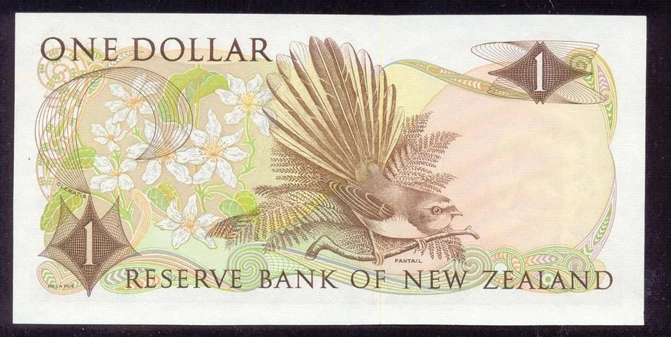 NEW ZEALAND 1 DOLLAR P163 d 1981 QUEEN * REPLACEMENT UNC BIRD GB UK BANK NOTE - Image 2 of 2