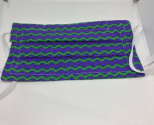 Mardi Gras Style Washable Double Layer Fabric Face Mask Reusable Cloth