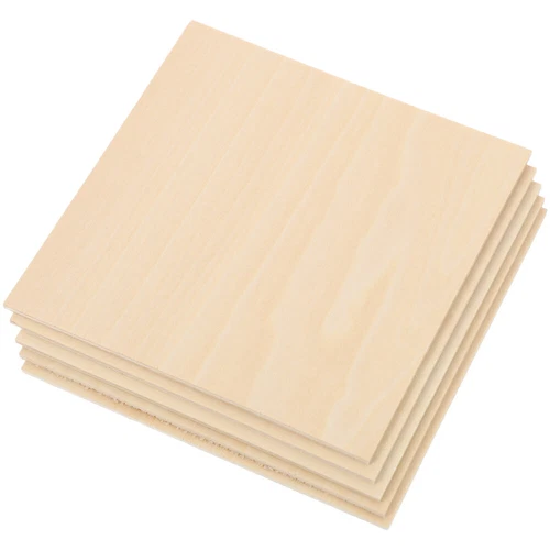 20pcs 10x10xm Plywood Sheets Unfinished Wood Planks for DIY Crafts & Projects - Bild 6 von 6
