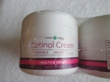 NEW Lot of 6 Sealed Vitamin World Retinol Vitamin A Cream 2 oz Please Read
