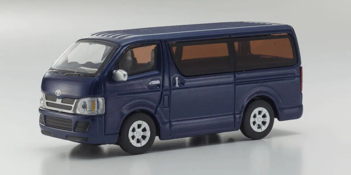 Toyota Hiace Blue 1:64 Scale Diecast Car by Kyosho
