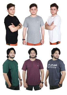 3/6 Stück Herren T-Shirt Rundhals T-Shirt für Männer Oberteile Shirt Tee Shirt Kurzarm