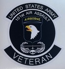 US Army 101st Airborne Division Air Assault Veteran Sticker Waterproof D4