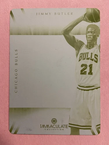 Jimmy Butler 2012-13 National Treasures Immaculate Rookie RC Printing Plate 1/1 