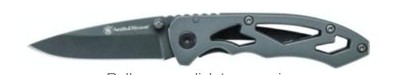 Smith & Wesson Grey Frame Lock Drop Point Folding Knife 7Cr17MoV Steel CK400 NEW