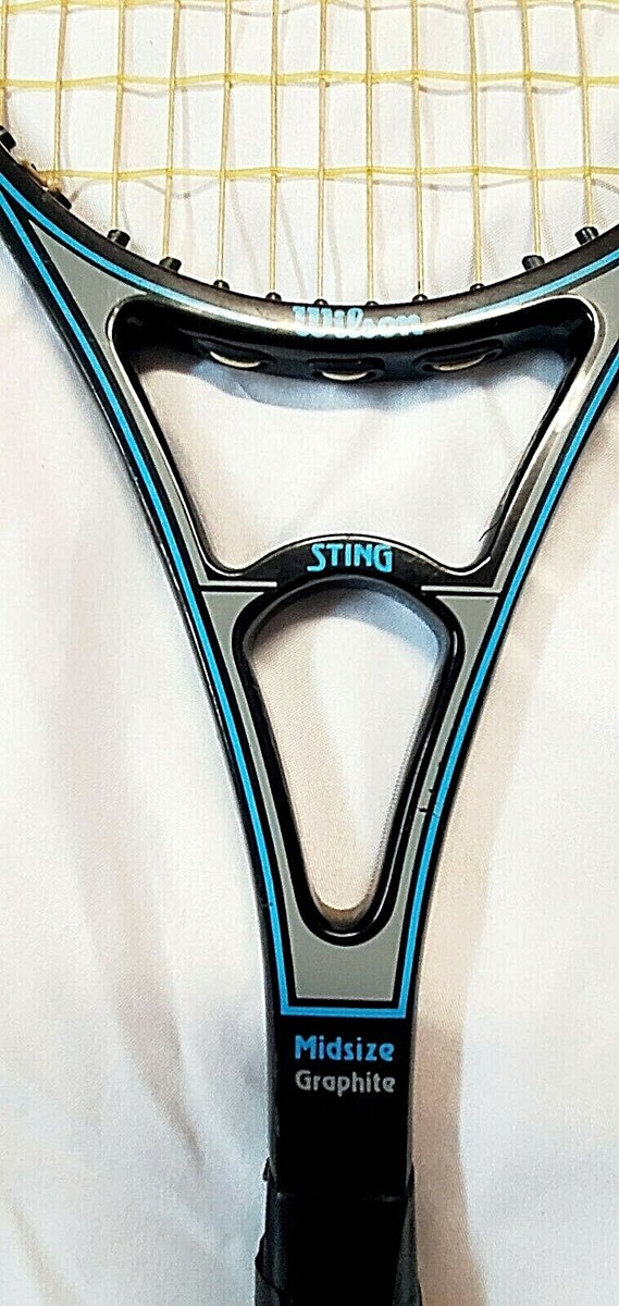 VINTAGE WILSON STING TENNIS RACQUET GRAPHITE MIDSIZE SEE PICS | eBay