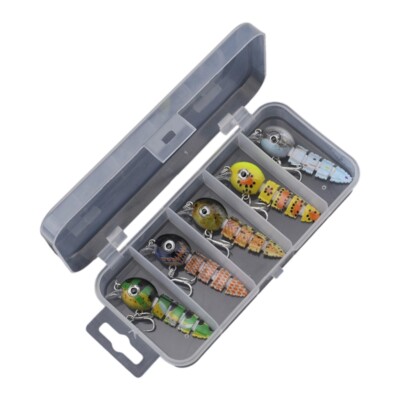5 Segment Artificial Hard Baits Multi Jointed Swimbaits Swimming Lures with Hook