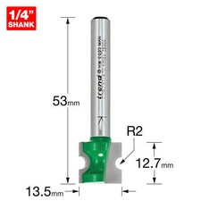 Trend CRAFTPRO Staff Bead Router Cutter 2mm 12.7mm 1/4"