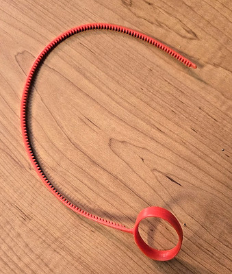 Vintage Red Schaper Stomper SSC Super Cycle Motorcycle Rip  Cord 80s
