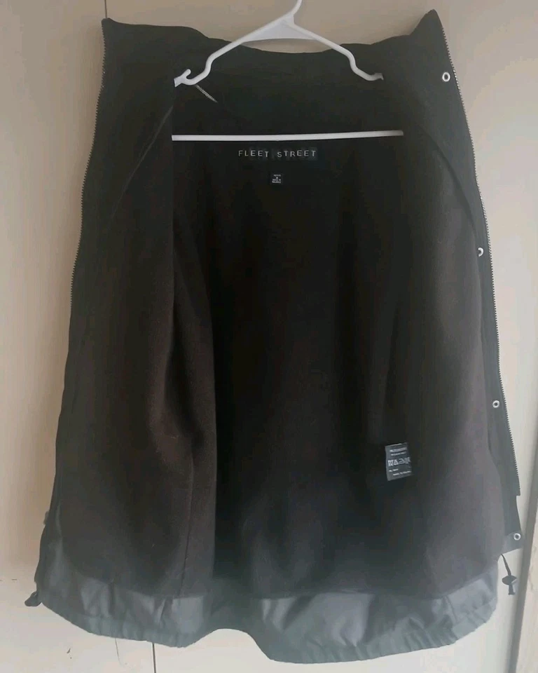 Chaqueta FLEET STREET gris/negro con forro polar extraíble para mujer pequeña mediana Foto 4 de 4