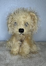 Russ Berrie Scrappy Puppy Dog Plush Golden Tan Fuzzy Fur Stuffed Animal 24555