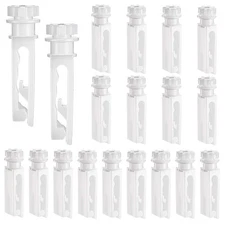 Vertical Blind Repair Parts: White Stems & Tabs for Window Carrier (20 Pack)