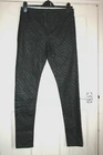 BNWOT SIZE 14 DOROTHY PERKINS BLACK  LEATHER LOOK SLIM JEANS WITH STRETCH 30" L