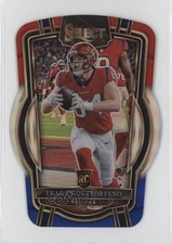 2022 Panini Select Club Level Red & Blue Prizm Die-Cut Teagan Quitoriano 0i76