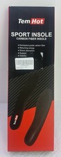 1 Pair Carbon Fiber Insole for Men / Women Size Large Rigid Shoe Insert Support