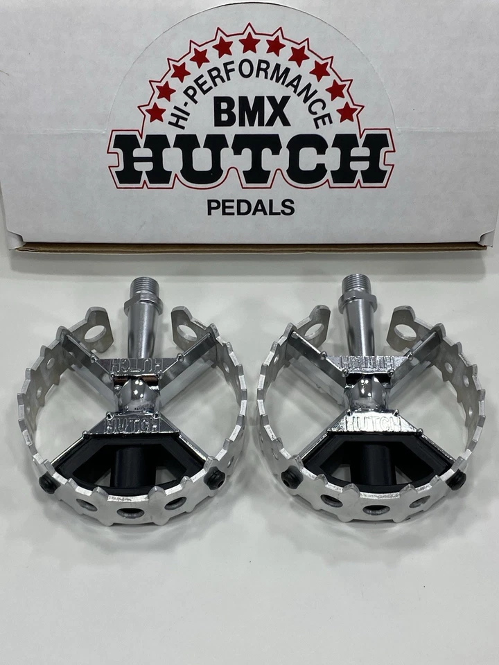 New Hutch BMX Pro Race Pedals JDB Bear Trap With Crush Guards Trick Star Judge - Image 2 of 4