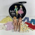 Vintage Bubble Cut Blonde Barbie Red Head Freckled Midge Travel Pals Case