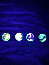 JABO Classic Marble lot Burmese Boulders Shooters uranium glass Swirl 23 mm chip