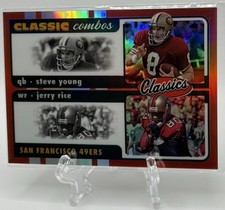 Steve Young & Jerry Rice 2022 Panini Classics - Red Classic Combos /50! 49ers