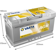 Varta A5 Car Battery Stop Start AGM 12V 95Ah 850A Type 019 5 YEAR WARRANTY