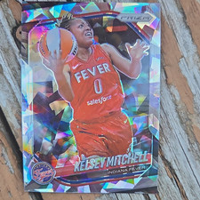 Panini 2025 Prizm WNBA Ice Prizm Kelsey Mitchell Indiana Fever #35