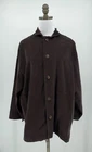 Eskandar Brown Cotton Cashmere Corduroy Collared Long Jacket Pockets Sz Sz 1 NEW