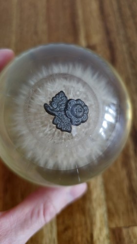 Früher Hafod Grange walisischer Plexiglas Pusteblume Briefbeschwerer grau Blume Symbol - Bild 8 von 12