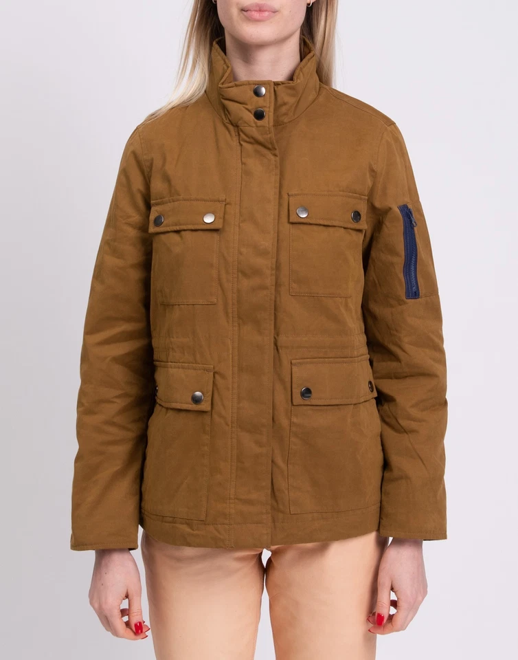 RRP €245 GEORGE J. LOVE Military Jacket Size S Padded Drawstring Waist Full Zip - Image 4 of 4